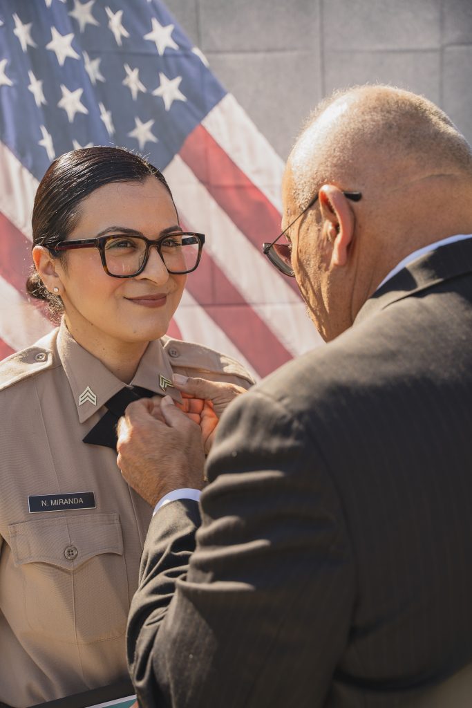 Pinning ceremony at CIM.