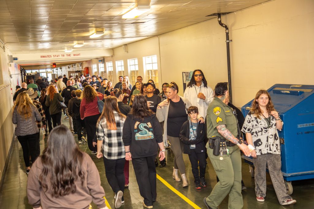 Touring a deactivated area of CMF.