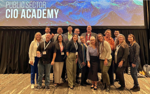 CDCR EIS team group photo taken at the CIO Academy Awards for technology leaders.
