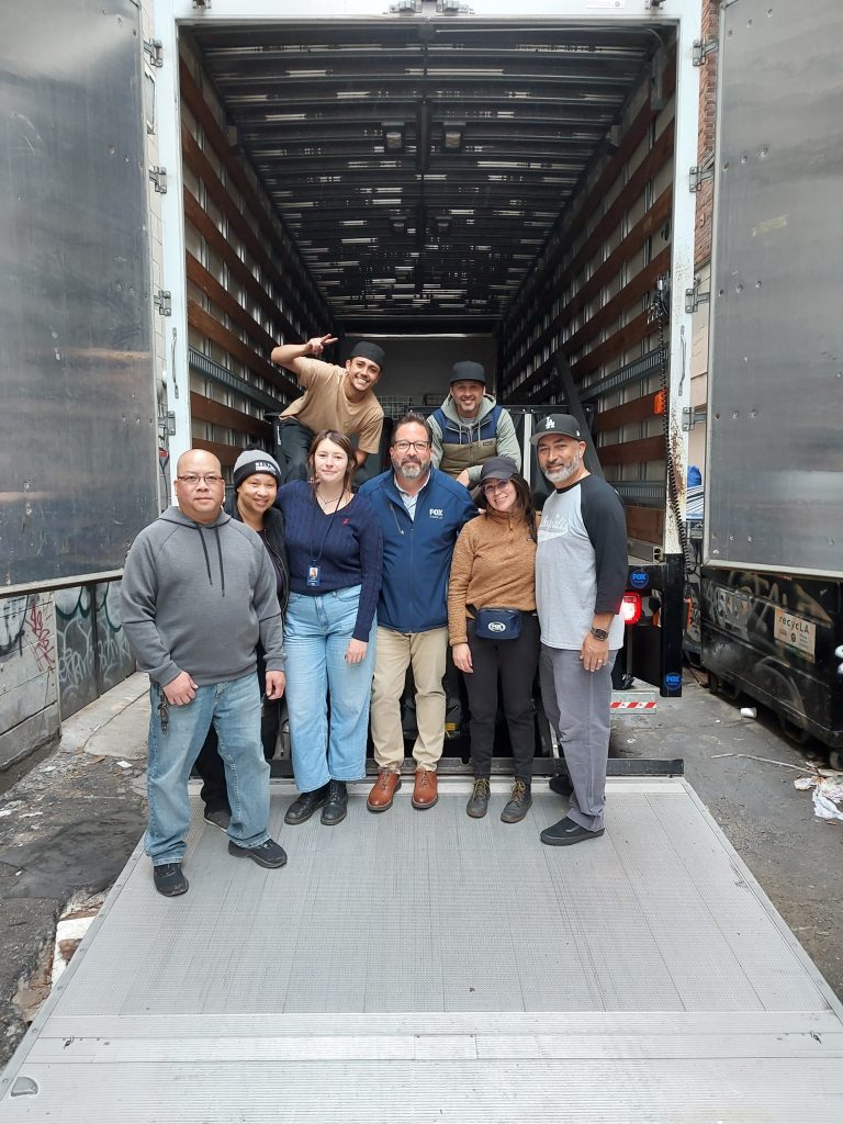 DAPO and FOX team taking clothing donations