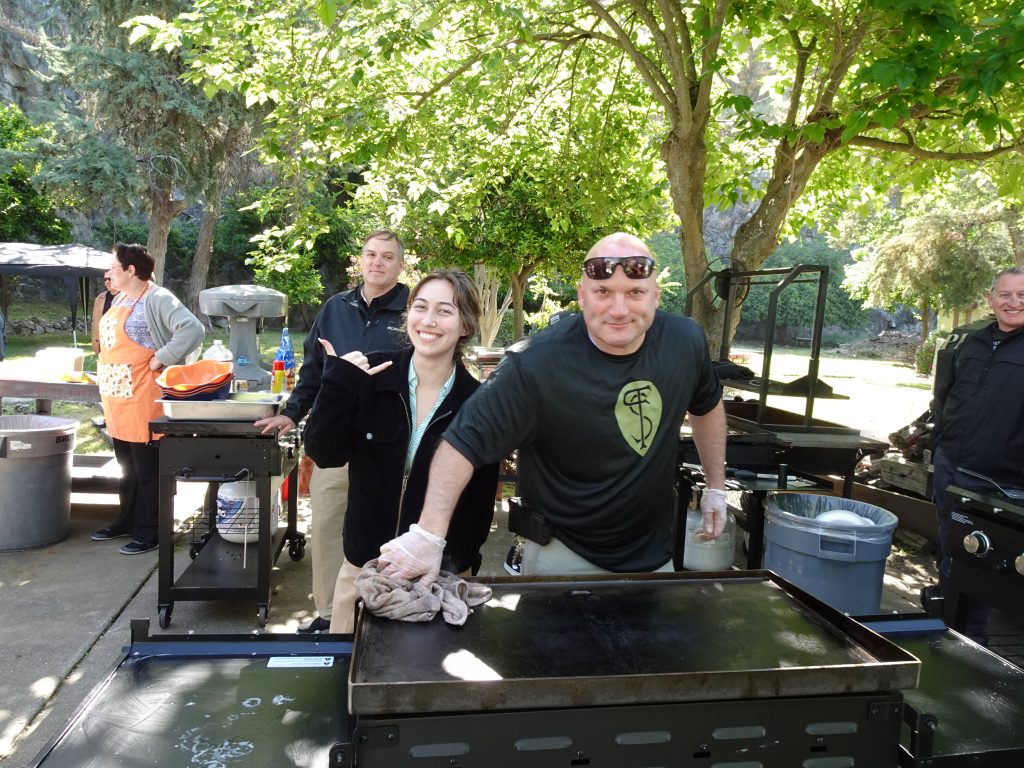 FSP Admin Prof Day grilling breakfast