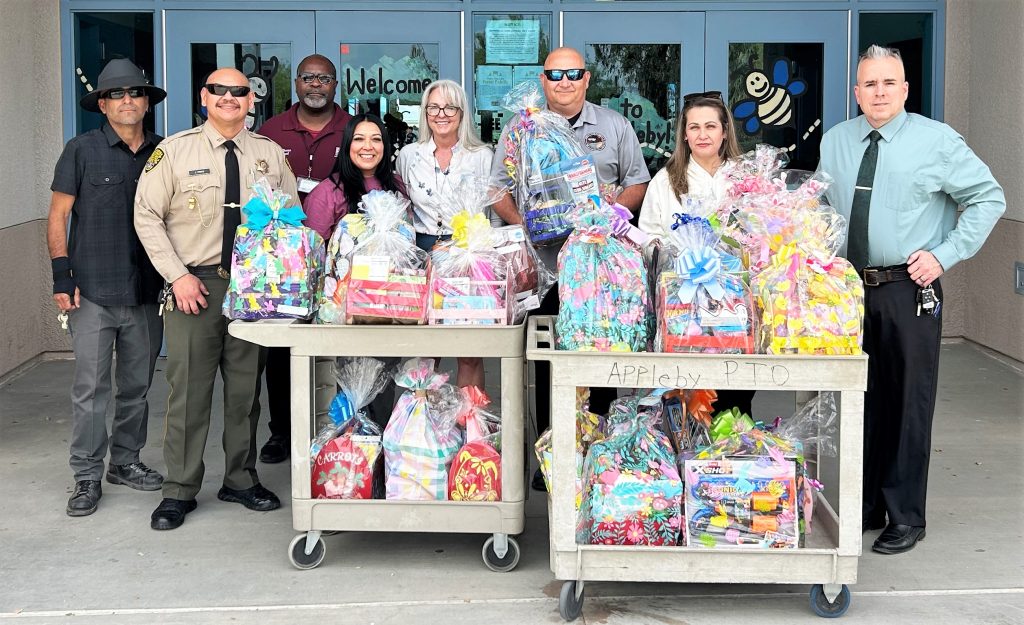 Ironwood Prison delivers Easter baskets to the community.