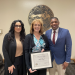 Nancy Clark with two others