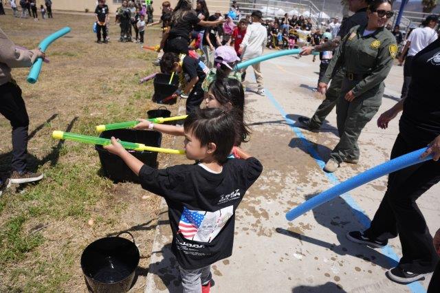 Water games at RJD Bring Your Child to Work Day.