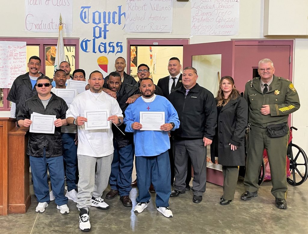 Staff recognize the incarcerated volunteer barbers at the Substance Abuse Treatment Facility at Corcoran.
