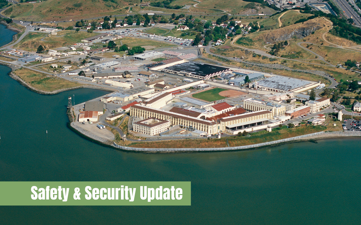 Safety and Security Update for San Quentin Rehabilitation Center, officers injured, officer, attack, incident.