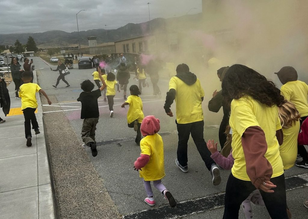 A color run with kids at SVSP.