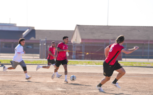 Fresno Fuego team demonstrating skills at Valley State Prison, or VSP, in Chowchilla.