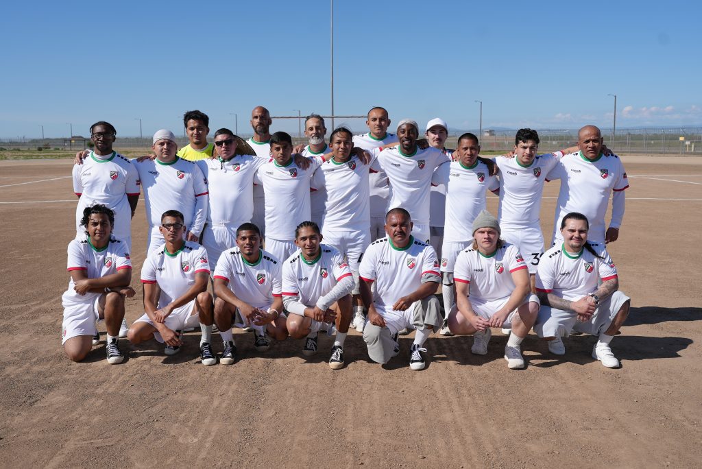 A team wearing all white at VSP. 