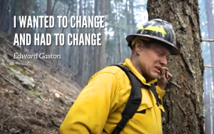 Edward Gaston talks about redemption through firefighting.