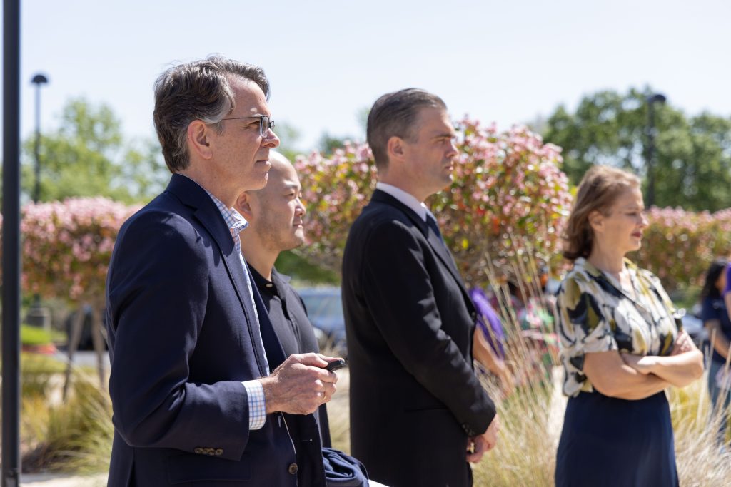 Scott Wyckoff, Executive Officer with the Board of Parole Hearings, at the crime victims' event at headquarters.