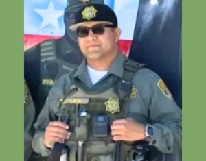 Antonio Reyes, correctional officer, wearing his uniform.