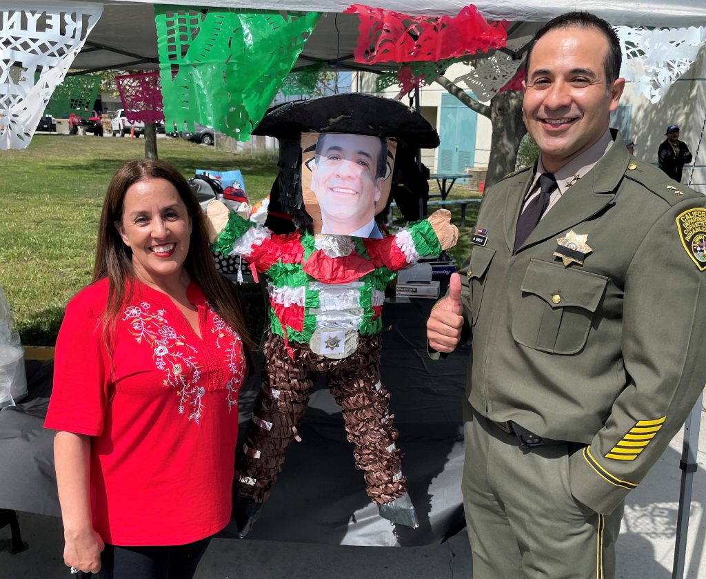 Cinco de Mayo at CCI with chief deputy warden and institutional personnel officer.