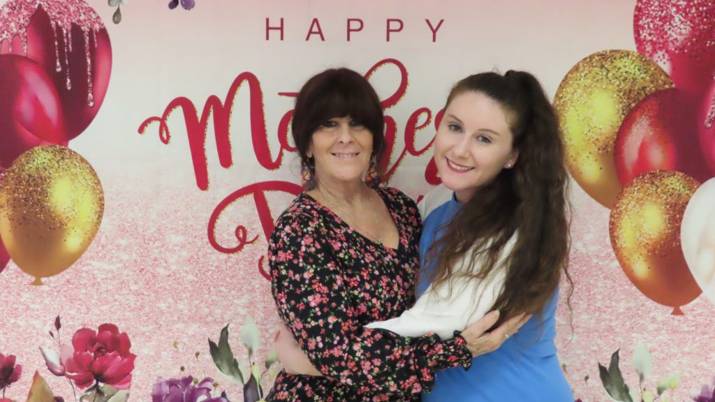 A mother visits her incarcerated daughter at California Institution for Women during Mother's Day visiting in May 2025 at Corona, California.
