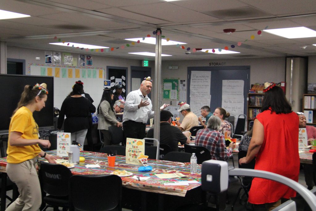 Lunch gathering at El Prado Adult School at CIW.