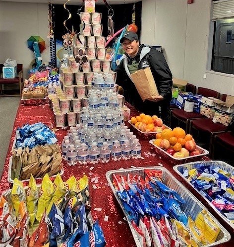 Snacks, included ramen noodles, offered during Nurses Week at California Men's Colony in San Luis Obispo, California.