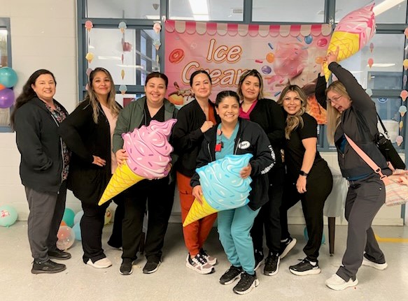 Group photo of nurses at Kern Valley State Prison.