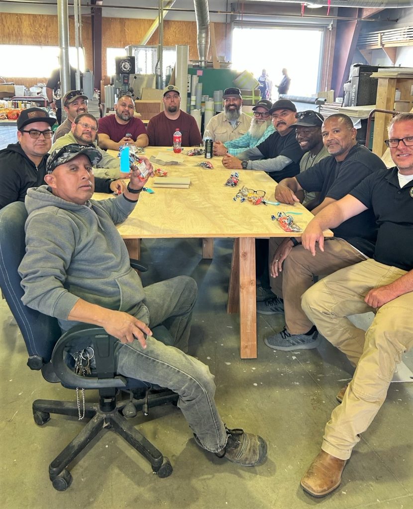 Staff enjoying the festivities at Kern Valley.