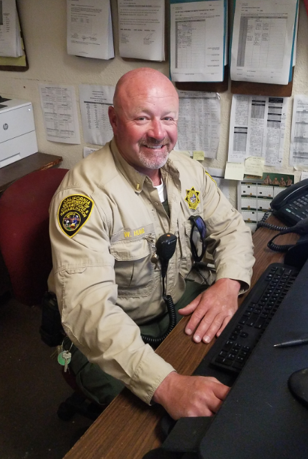 Lt. Hume at desk