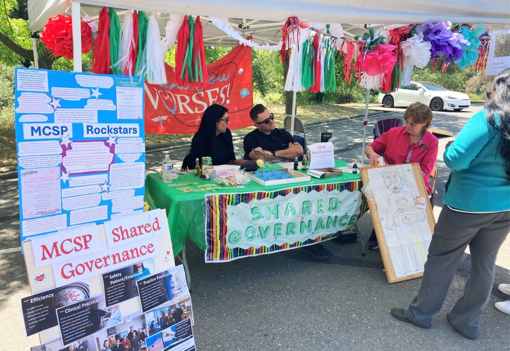 Shared governance booth at Mule Creek State Prison in Ione, California.