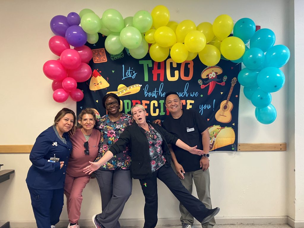 5 NKSP nurses posing for the camera