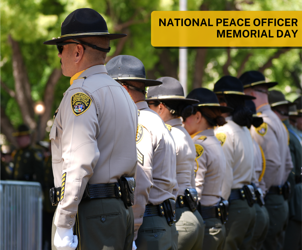 CIW Honor Guard standing at parade rest at the California capitol