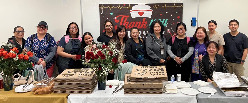 Group photo for National Nurses Week at Salinas Valley State Prison.
