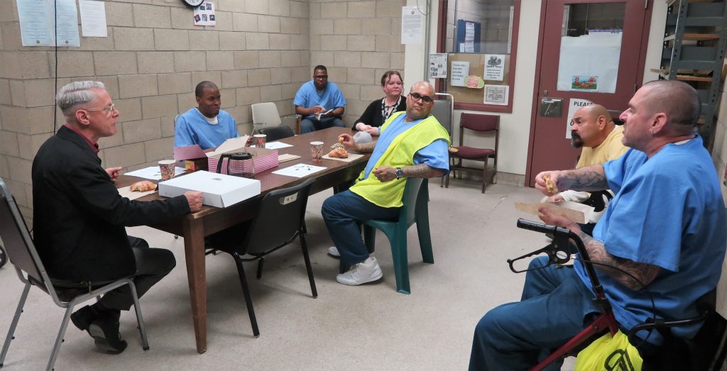 A group session at START NOW at VSP in Chowchilla, California. 