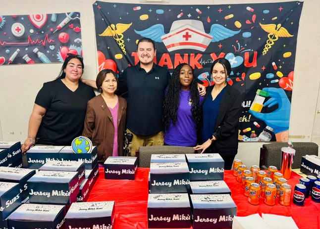 Sub sandwiches at Wasco State Prison on a table.