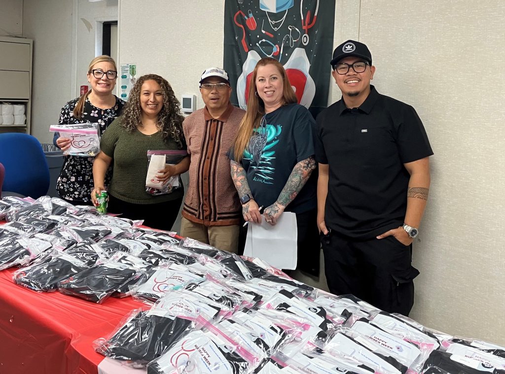 T-shirts being given away for Nurses Week at Wasco State Prison in Delano.