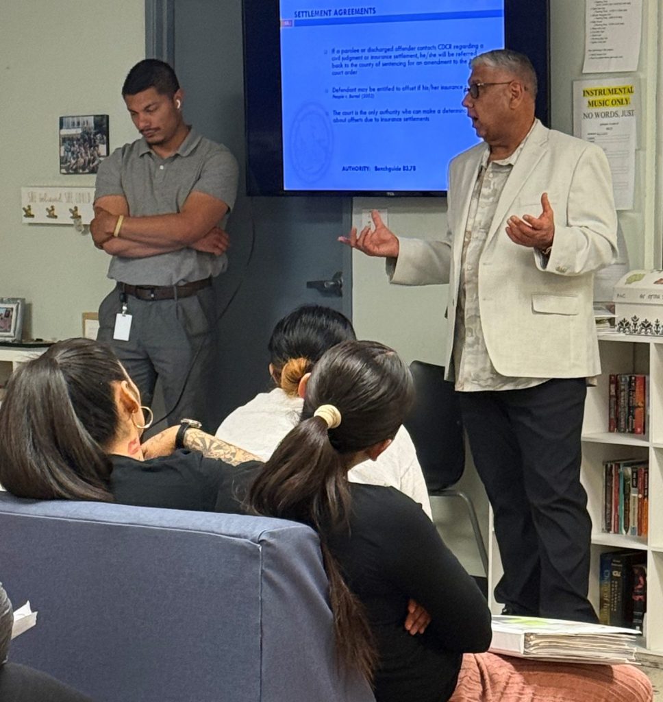 OVSRS staff talking to FCRP participants