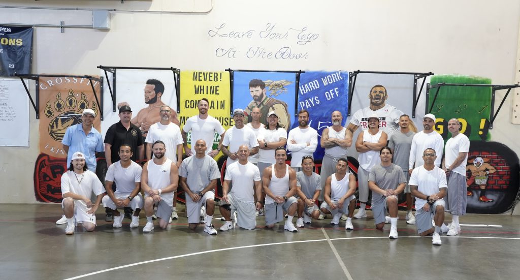 Group photo for CrossFit at Avenal State Prison.