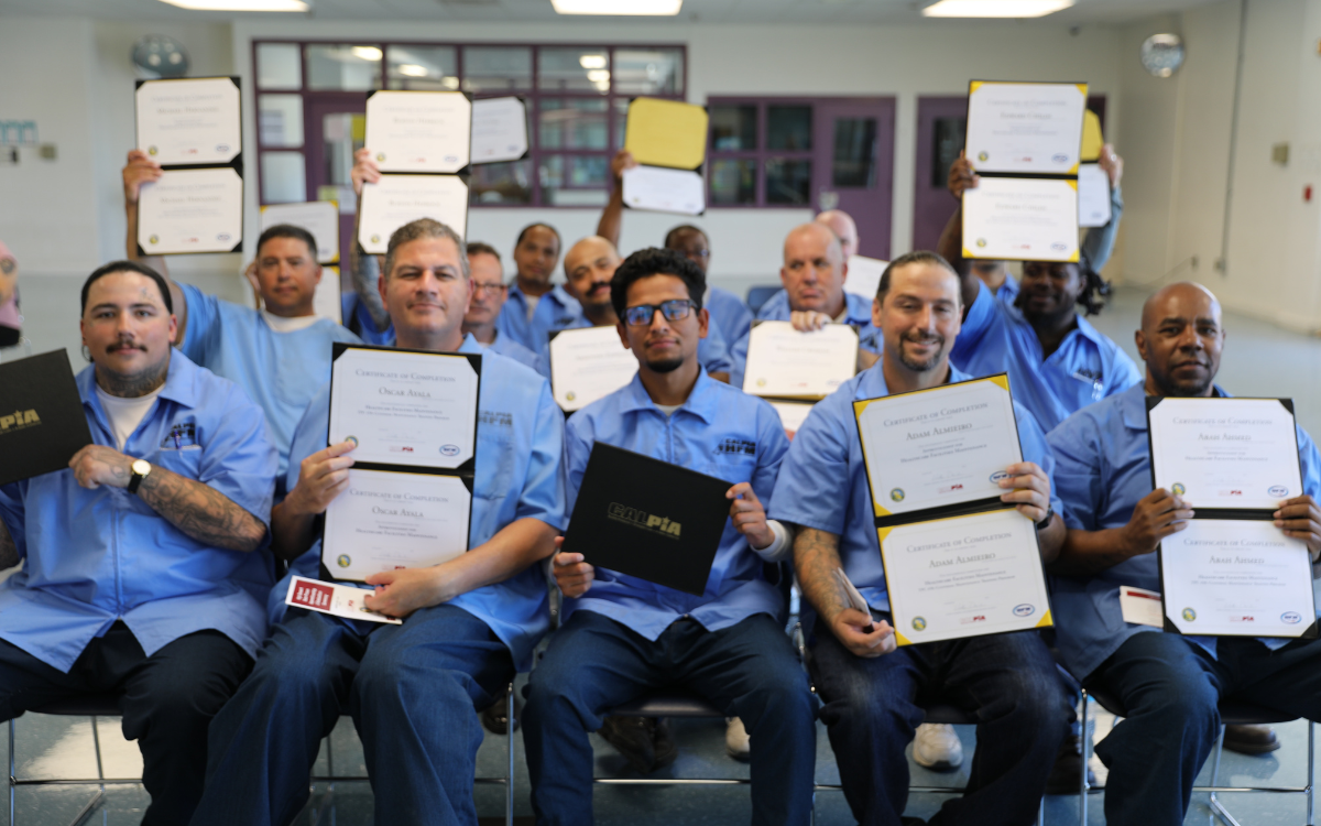CALPIA High Desert State Prison (HDSP) in Susanville, California, graduation.