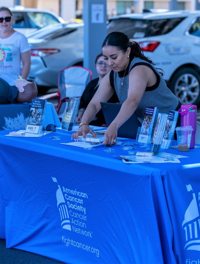 Informational booth at the CCWF wellness event.