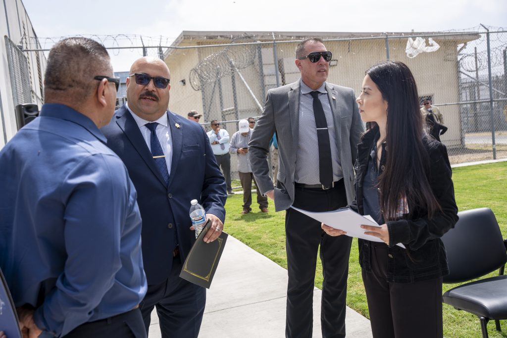 Executives at the celebration and ribbon cutting for the new CIM education campus.