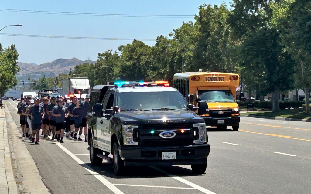 CDCR and CCHCS staff volunteers from California Institution for Women and California Institution for Men in Chino ran nearly five miles for the Law Enforcement Torch Run in Chino.