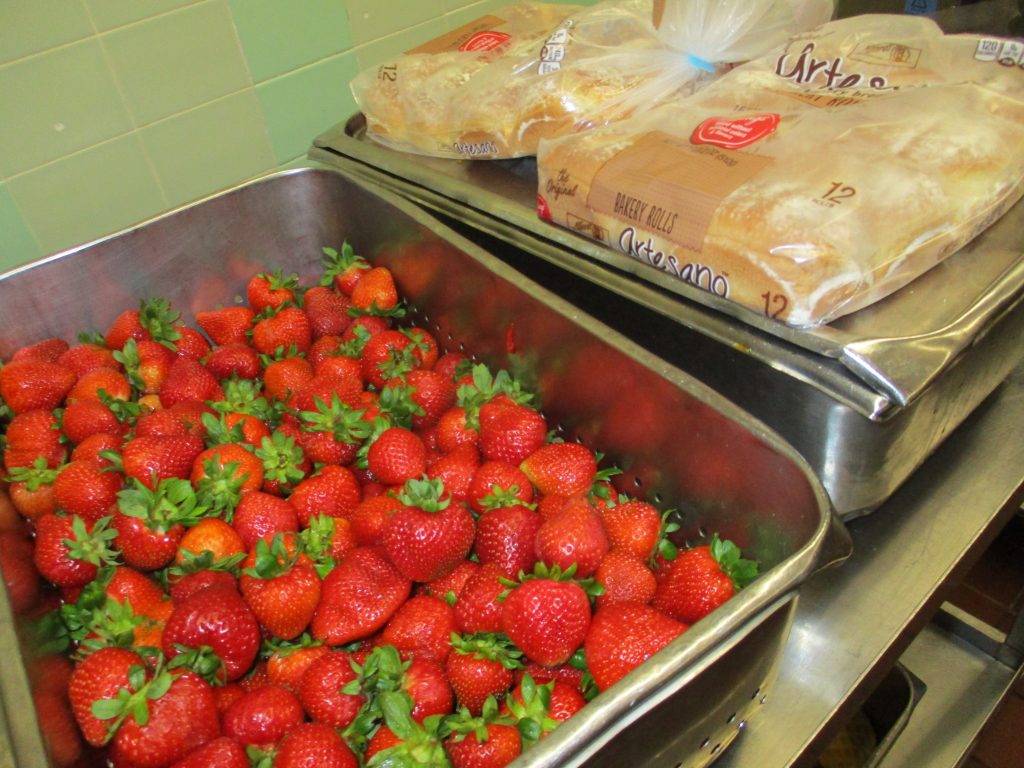 Fresh strawberries at CIW.