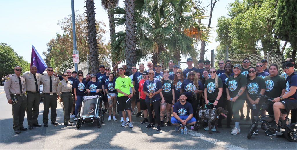 California Medical Facility staff at the Law Enforcement Torch Run.