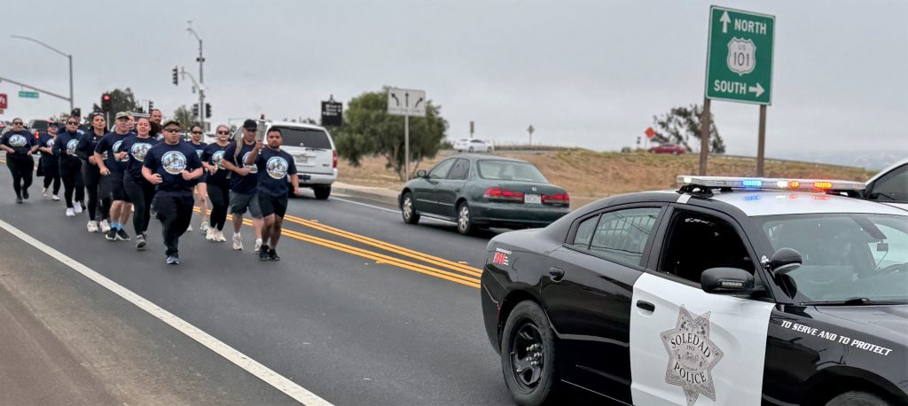 CTF, SVSP volunteer runners with the Soledad Police Department.