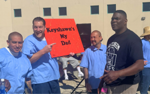 A sign joking about one of the Between the Lines sports players at LAC.