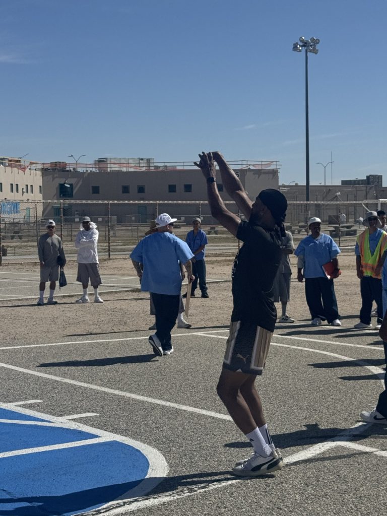 Taking a short at LAC as part of the sports program brought inside to LAC.