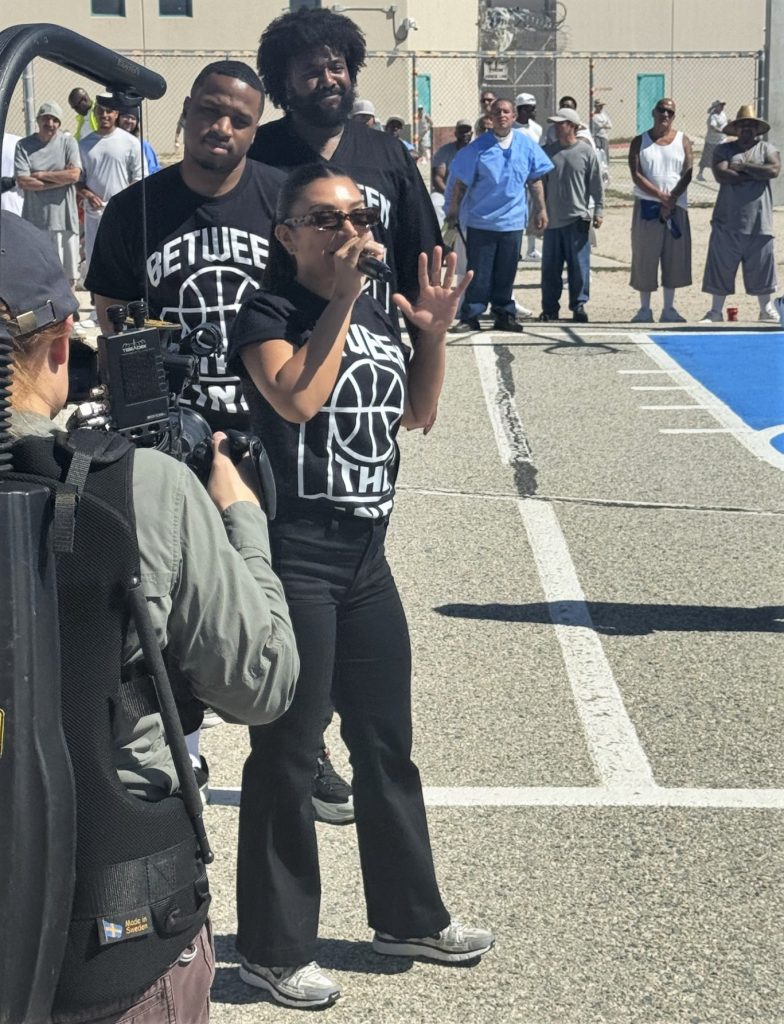 A speaker from Between the Lines at LAC.