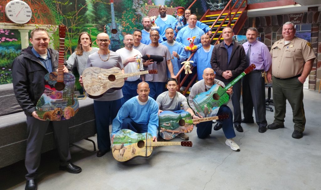pbsp incarcerated with decorated guitars