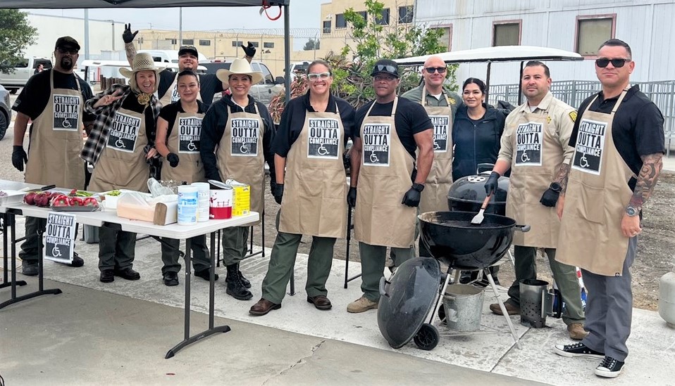 Group photo of the ADA chili team during the staff appreciation event at RJD.