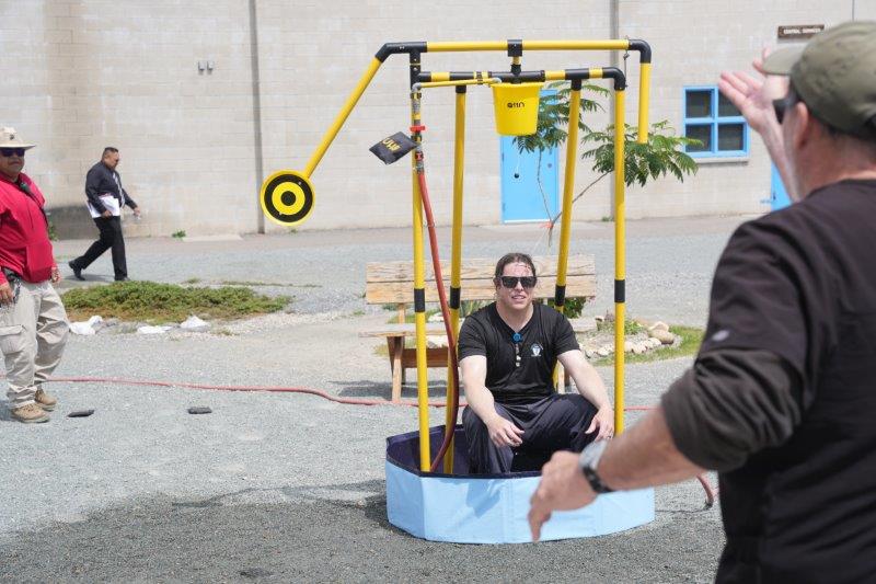 healthcare dunk tank activity