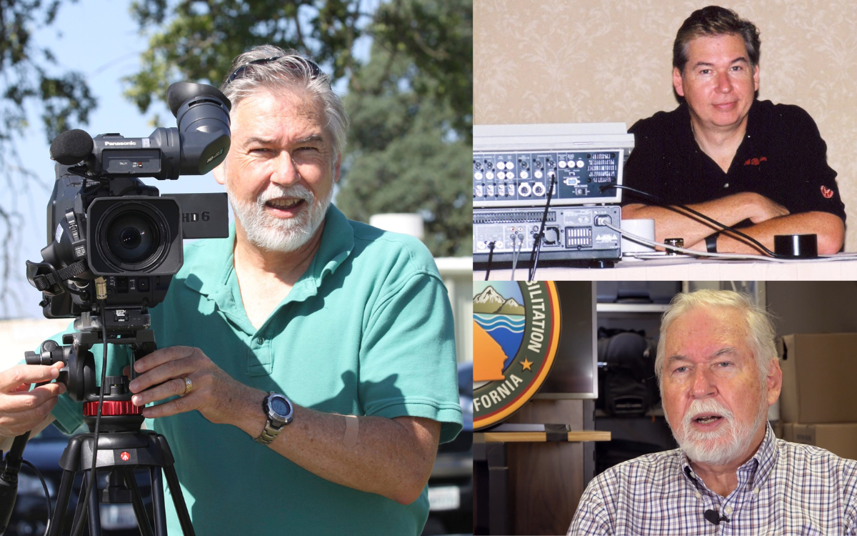 Scott Sabicer retires after 21 years of service to CDCR. He's shown as a young man to current.