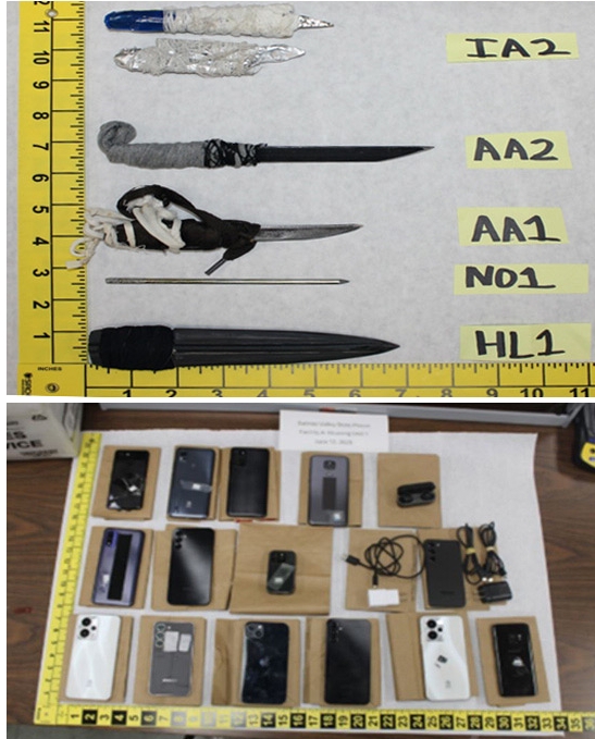 confiscated materials from public safety sweep