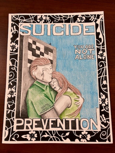 suicide prevention poster by incarcerated person 1