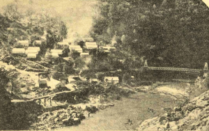 Briceburg prison road camp along the Merced River.