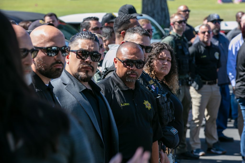 CDCR staff and executives at the funeral home.